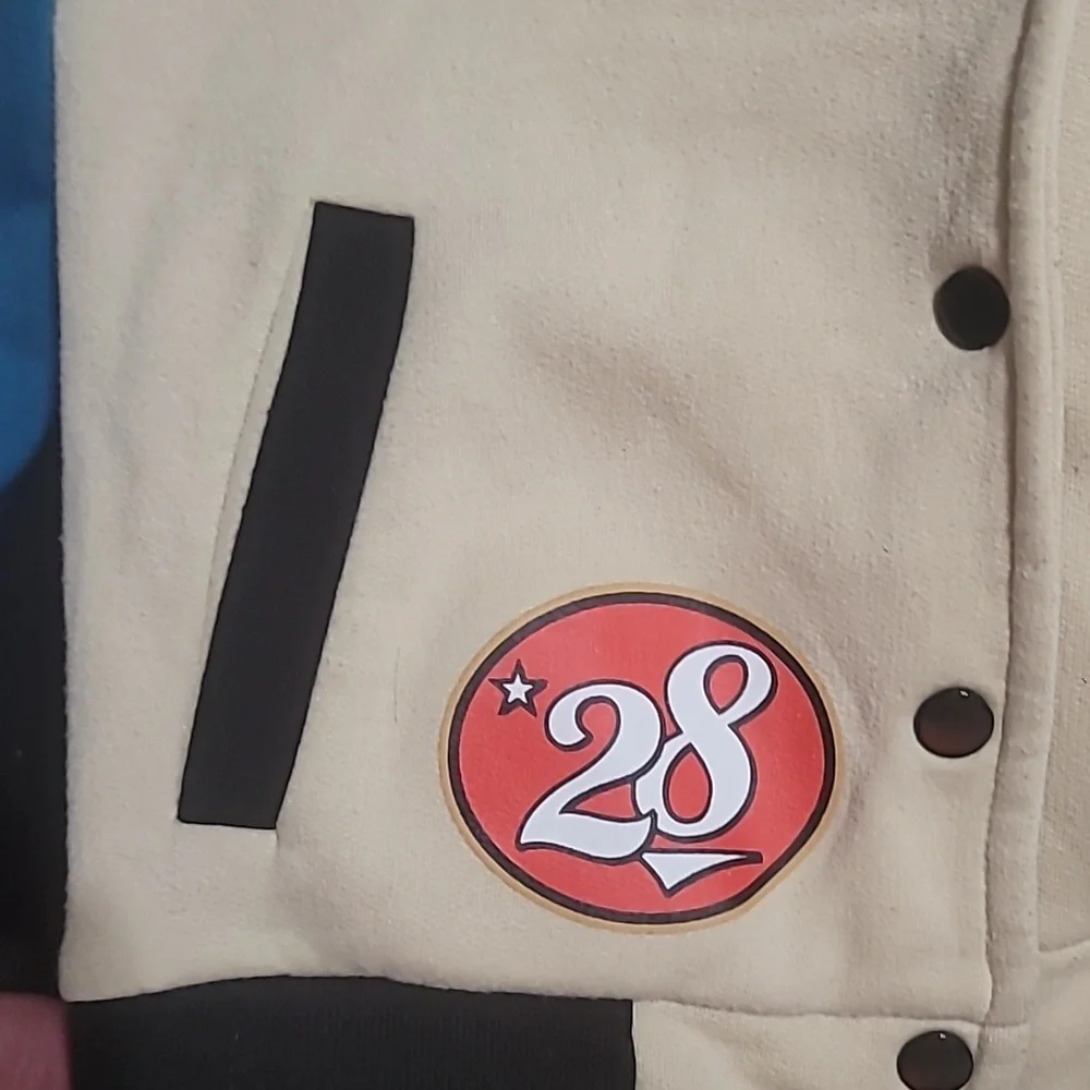 Disney Mickey Mouse Bomber Varsity Fleece Lined Jacket Boys Size 6/7 - Picture 4 of 7